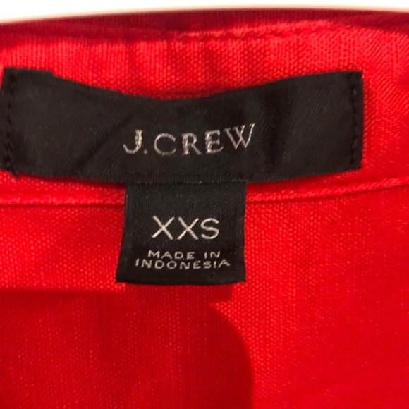 J. Crew woman Red tunic pre-owned-excellent - Picture 3 of 6